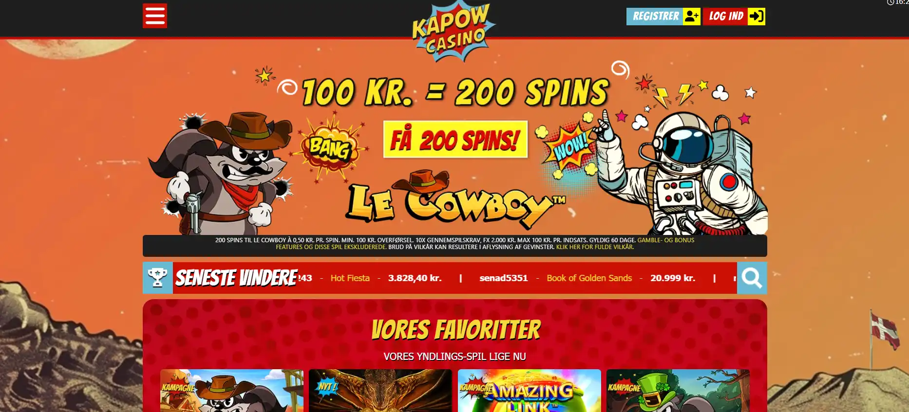 Kapow Casino i dansk computervisning